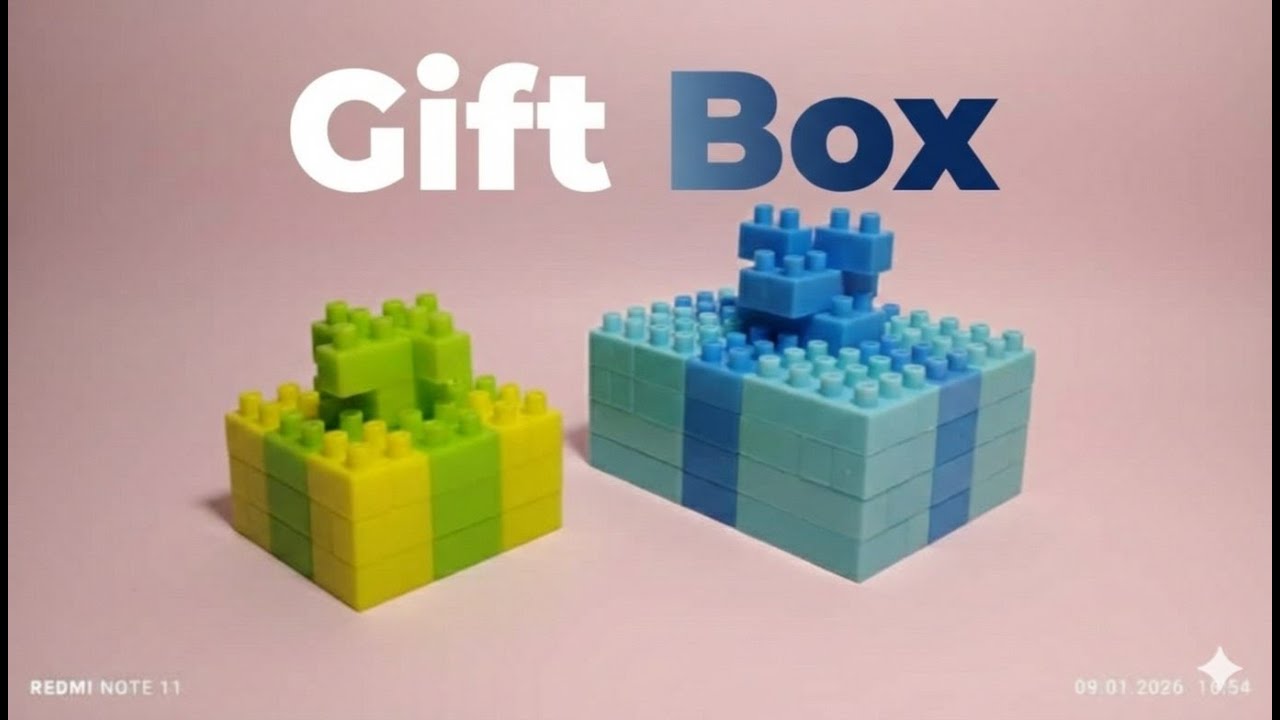 Satisfying DIY Gift Box ASMR/ Building Blocks/block game/Lego building fun 