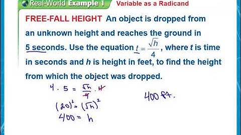 10.4 - Radical Equations