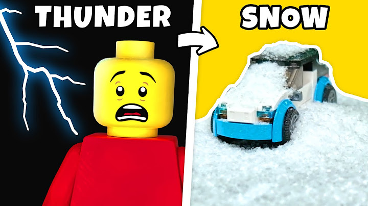 I simulated WEATHER DISASTERS in LEGO