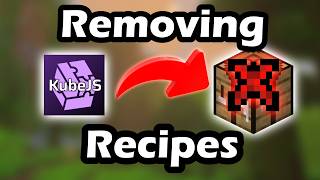 How to Remove Recipes using KubeJS