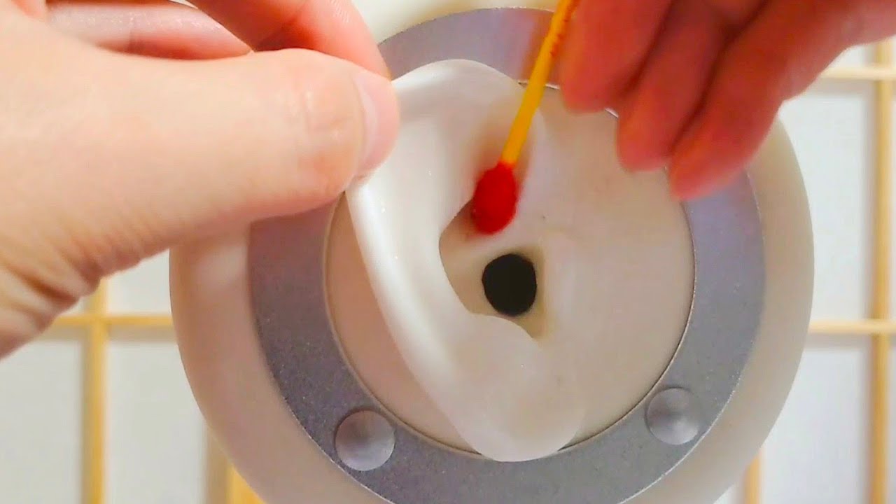 [ASMR]濡れ綿棒で耳介をﾍﾟｼｬﾍﾟｼｬマッサージ/ear massages/brain tingling[no talking]