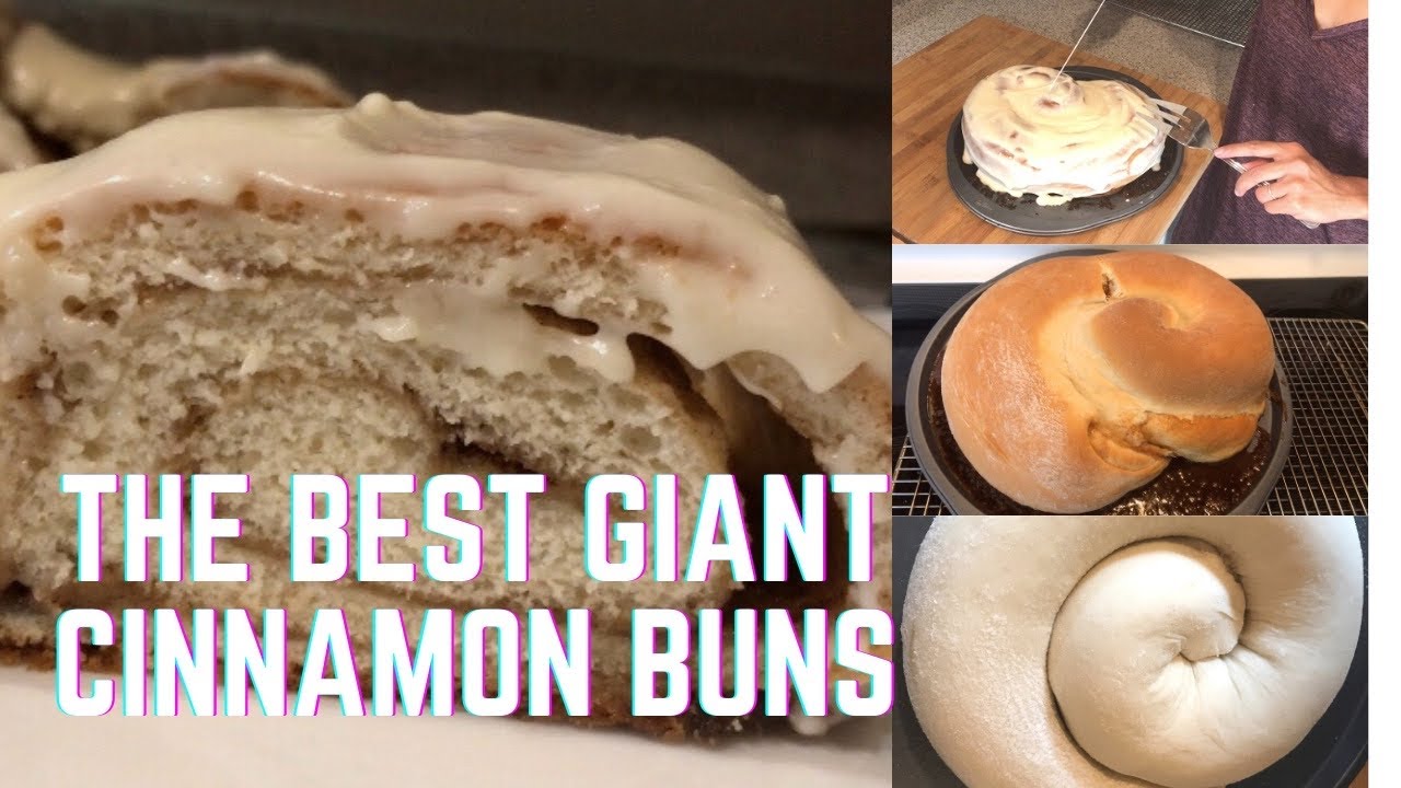 HOW TO MAKE THE BEST GIANT CINNAMON BUNS/CAKE - YouTube