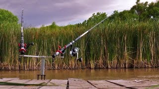 Fishing For Catfish Off The Dock