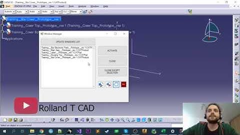 CATIA V5 AUTOMATION -- WINDOWS MANAGER (build in Visual Studio 2019)