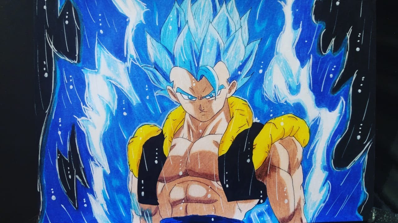 Desenhando Vegetto Blue / Gogeta Blue - Dragon Ball Super 