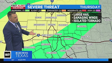Damaging winds, large hail, tornadoes possible later this week