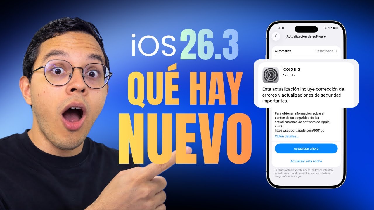 TODO lo que CAMBIA en iOS 26.3: Novedades 🆕📱 - YouTube