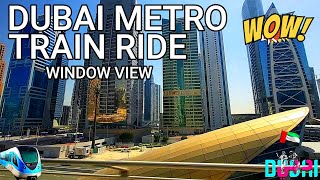 DUBAI METRO TRAIN RIDE | WINDOW VIEW DMCC TO DUBAI MARINA STATION