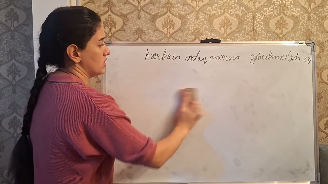 6 cı sinif riyaziyyat  səh23  Kəsrlərin ortaq məxrəcə gətirilməsi