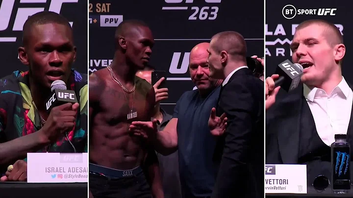 Things hot HEATED! Adesanya v Vettori press conference best bits