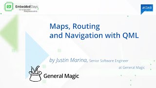 Qt Embedded Days - Maps, Routing and Navigation with QML, by Justin Marina, General Magic screenshot 4