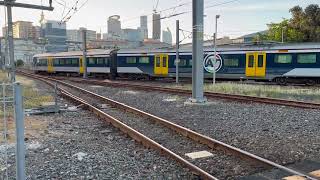 The Northern Explorer At Auckland Strand Includes Auckland Metro Trains