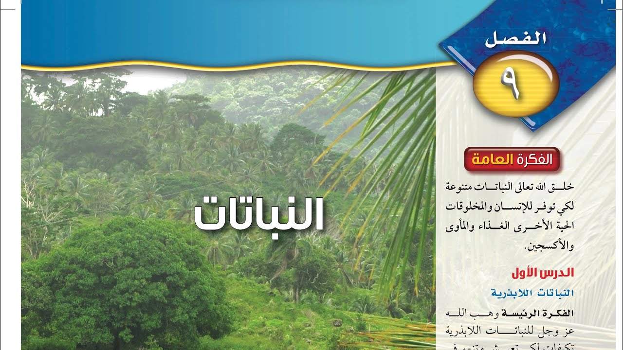 النباتات اللابذرية علوم ثاني متوسط 1445