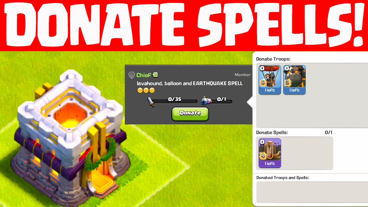 Clash of Clans UPDATE ♦ Sneak Peek: DONATE SPELLS! ♦ Clash 2015 Update