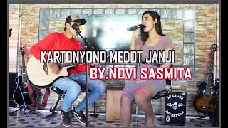 KARTONYONO MEDOT JANJI - DENNY CAKNAN (Cover By.Novi Sasmita ft Reza) LIVE Akustik