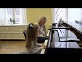 13.02.2019 First lesson of Mira Marchenko with Ulyana Rodina, classroom of the Central Music School