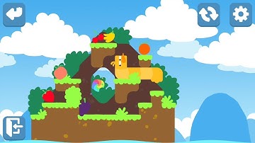 Snakebird Primer (by Noumenon Games) - puzzle game for android and iOS - gameplay.