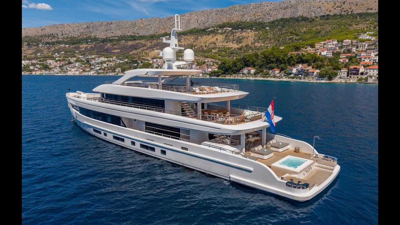 ⁣50m luxury charter yacht ORIY, the perfect retreat for your next vacation
