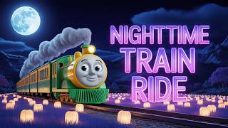 Sleepy Cartoon Train Ride 🌙 Relaxing Animation for Preschoolers