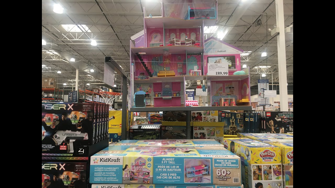 Costco KidKraft Ultimate Slumber Party Mansion Dollhouse 1631795 YouTube