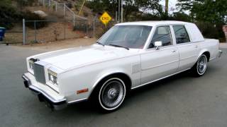 Sports Performance 1986 Chrysler 5th Ave 1 Owner \Low Miles Used & NR MINT