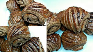 بتي بان محشي بالشوكولا?مورق هايل, petit pain au chocolat maison