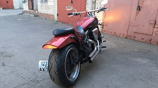 Широкое колесо 260 на Yamaha warrior 1700