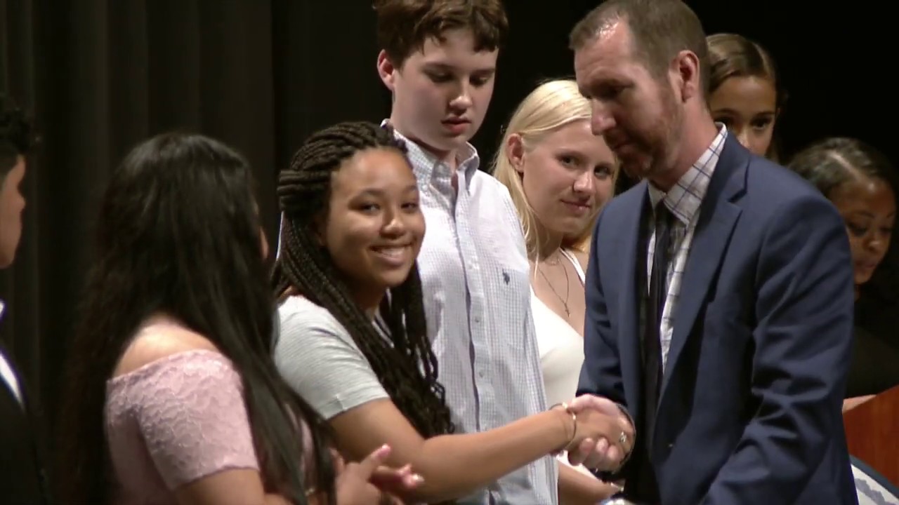 George Washington Middle School Eighth Grade Promotion Ceremony - YouTube