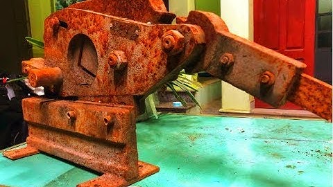 Restoration machine chop handmade antique | Restore metal cutting tool rusty