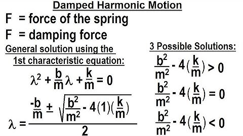 Physics: Ch 16.1 Simple Harmonic Motion with Damping (7 of TBD) Damped Harmonic Motion