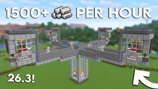 NEW MINECRAFT 26.2 IRON FARM TUTORIAL | 1500+ Iron Per Hour - Easy and Efficient