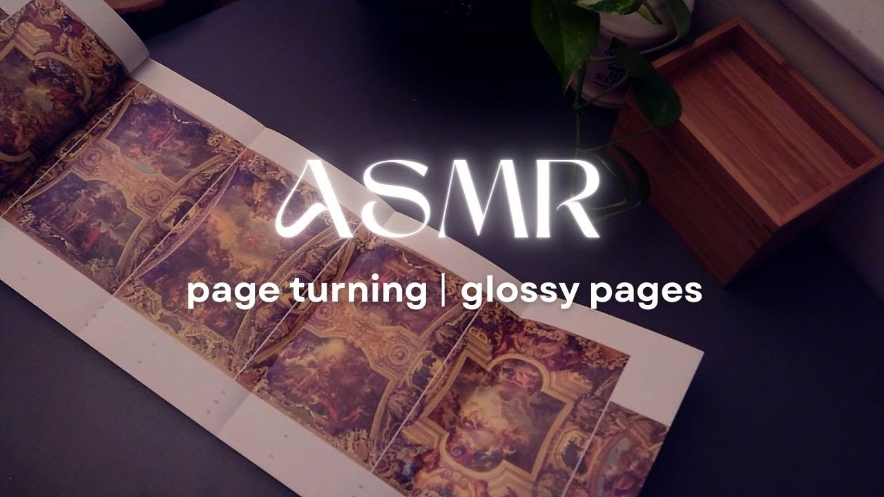 ASMR Page turning 📖 • Page flipping • Thick glossy pages • No talking