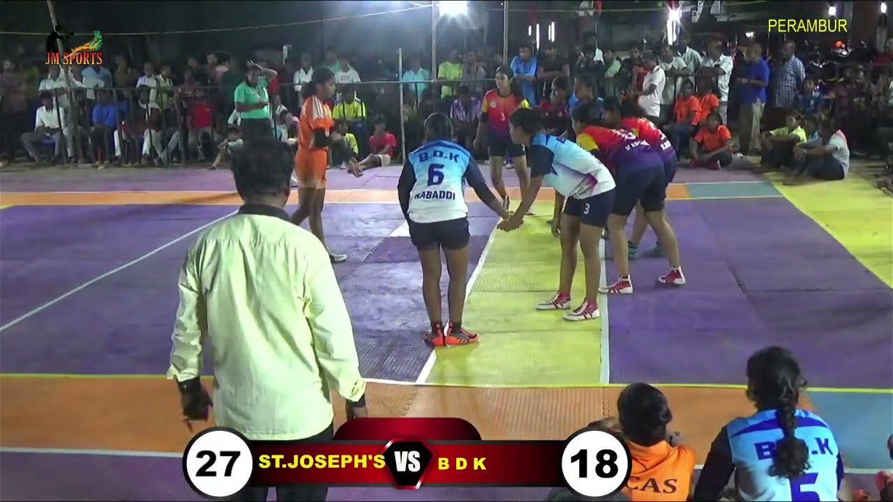 FINAL | ST.JOSEPH's  VS   B D K |WOMENS KABADI | ANTHONYAMMAL KABADI TOURNAMENT | JM SPORTS