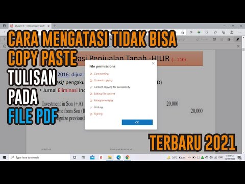 CARA MENGATASI ’TIDAK BISA COPY PASTE TULISAN PADA FILE PDF’ TERBARU (Content Copying PDF)