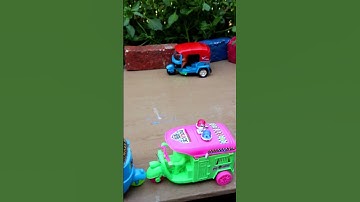 mini Tractor and car , loading truck , auto rickshaw Parking Video IN kids Playing with Toys #shorts