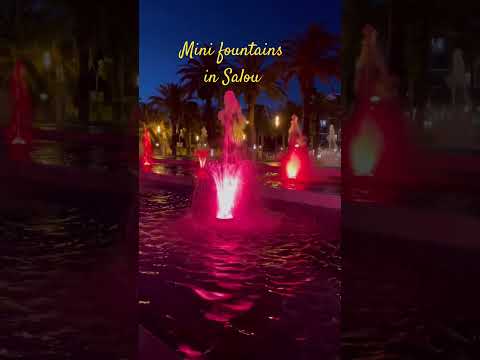 Salou fountains at