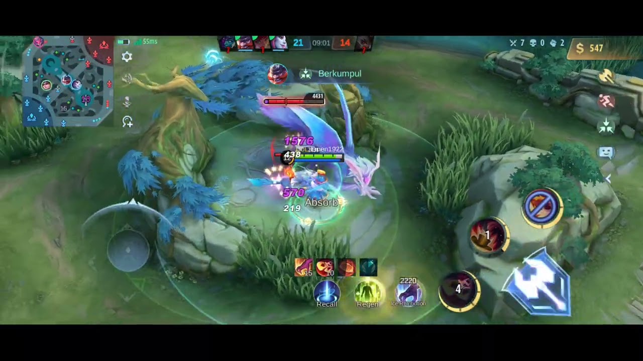 SOLO RANK MOBA PUS RANK ML PAKAI HERO HARLY AUTO WIN