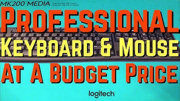 Best Wireless Keyboard And Mouse 2017? Logitech MK200 Wired