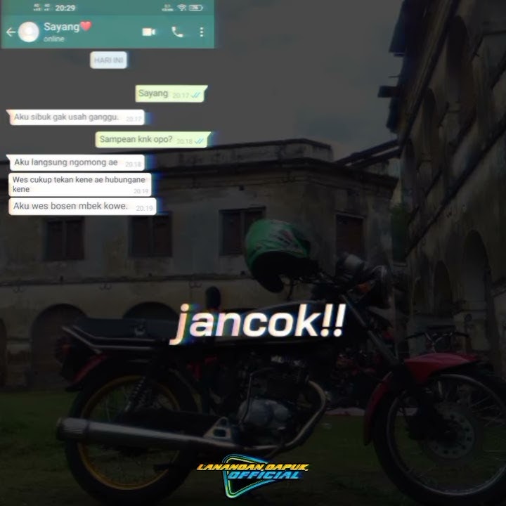 JANCOK‼️Literasi story WhatsApp by #lanangan gapuk official😈