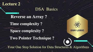 Reverse An Array In Java | Two Pointer Problems | Time Complexity | Space Complexity