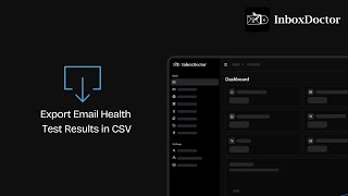 How to Export Email Health Test Results in CSV from InboxDoctor