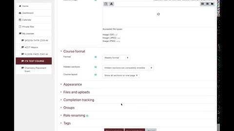 How to change your course to a weekly or topic format