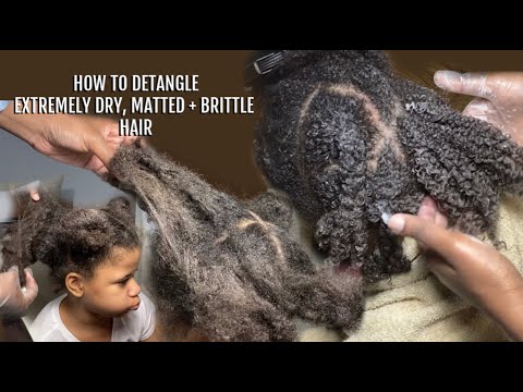 How To Detangle Dry Matted  Brittle Hair