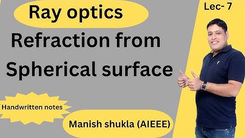 Ray optics | Refraction from spherical surface | by Manish shukla