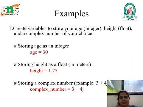 Numbers in Python | Problem Solving Using Python | SNS Institutions