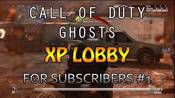 COD Ghosts - Subscriber XP Lobby #1! (PS3)