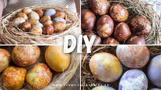 10x Natural Easter Eggs Coloring Ideas | Easter DIY