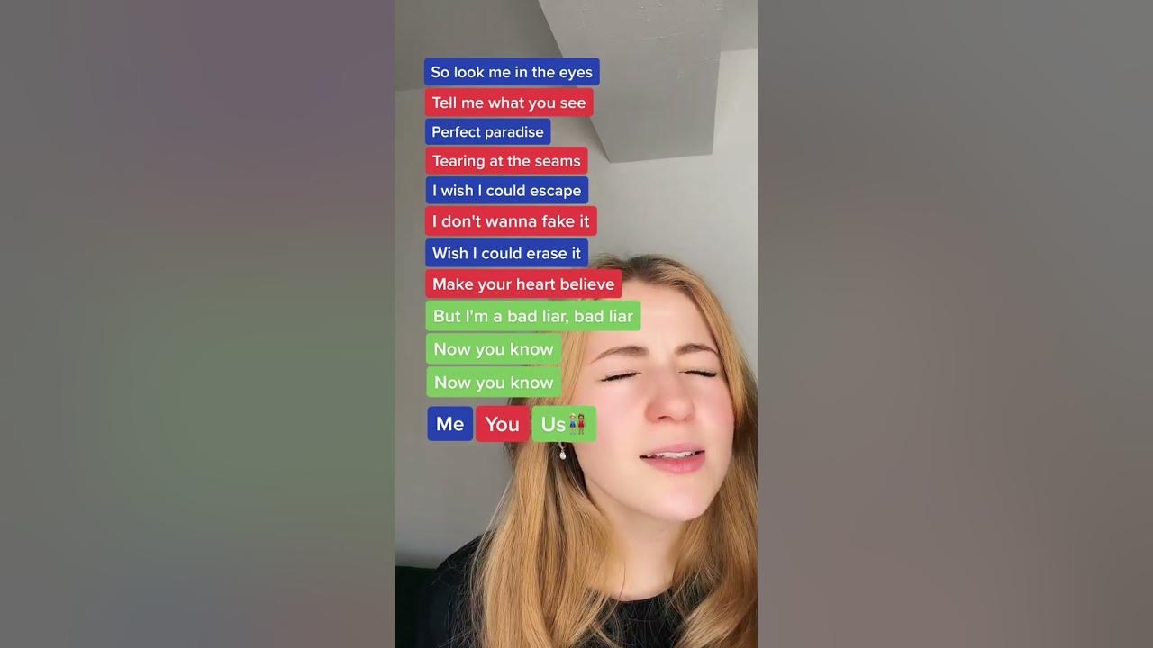 Bad liar - Imagine Dragons 🎤 Ig: theshanaofficial #karaoke #badliar #imaginedragons