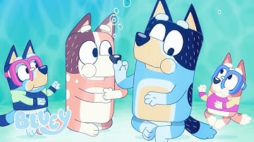 Underwater Tea Party ☕️ 😊 💙 | NEW Clip | Bluey Season 1 - The Pool ⭐️ | Bluey
