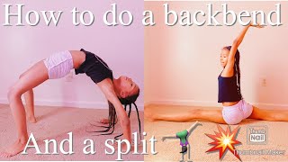 How to do a backbend over and split #split #backbendwalkover #howto